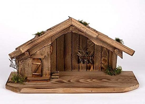 Preview: Nativity Scene (W8) Nativity Stable made of wood by a carpenter – finest workmanship + figures